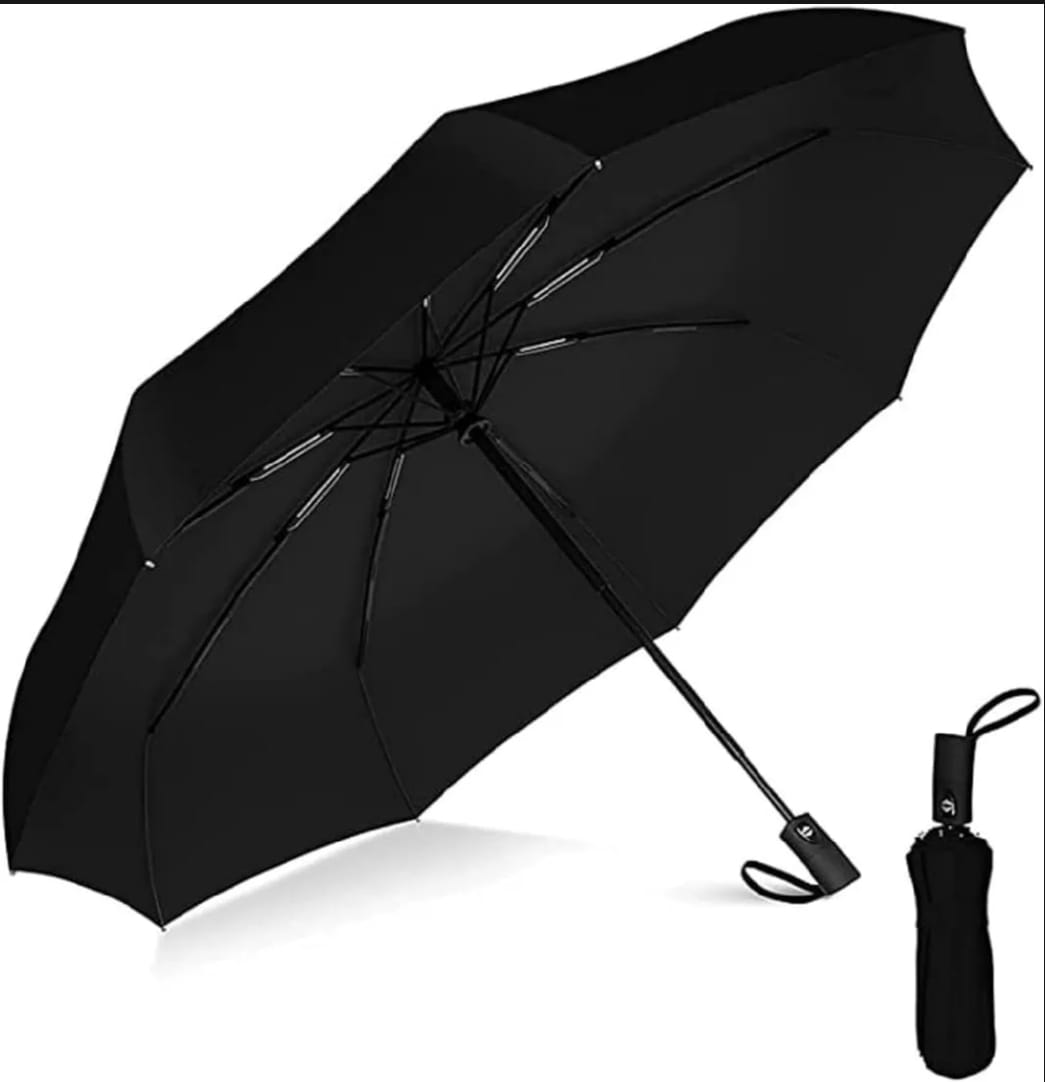 Compact Travel Umbrella With Windproof Design