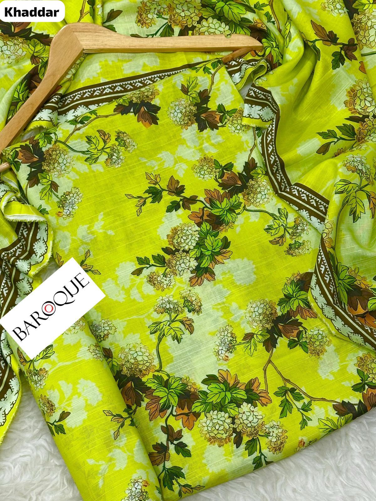 BAROQUE KHADDAR Digital Print 3pc 2025