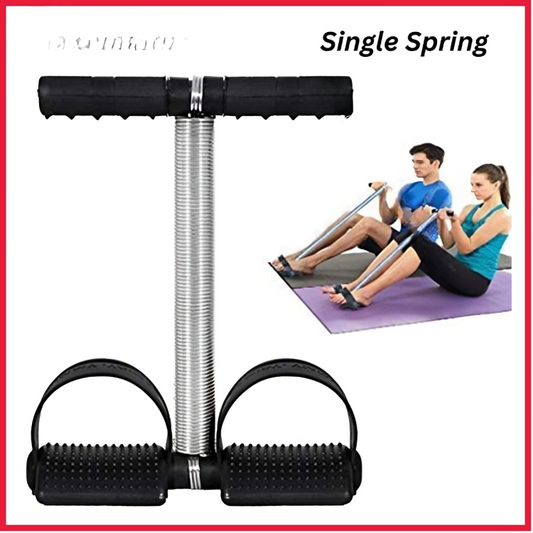 Tummy Trimmer Single Spring – Portable Ab Exerciser For Home & Gym Workouts