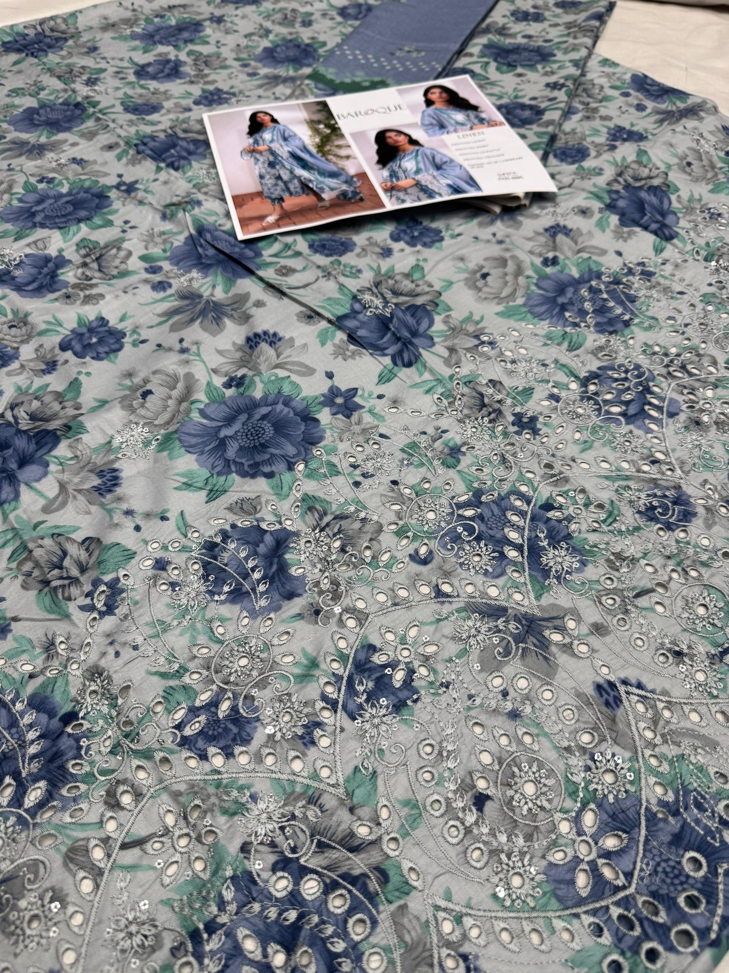 LINEN 3pc Full Embroidered