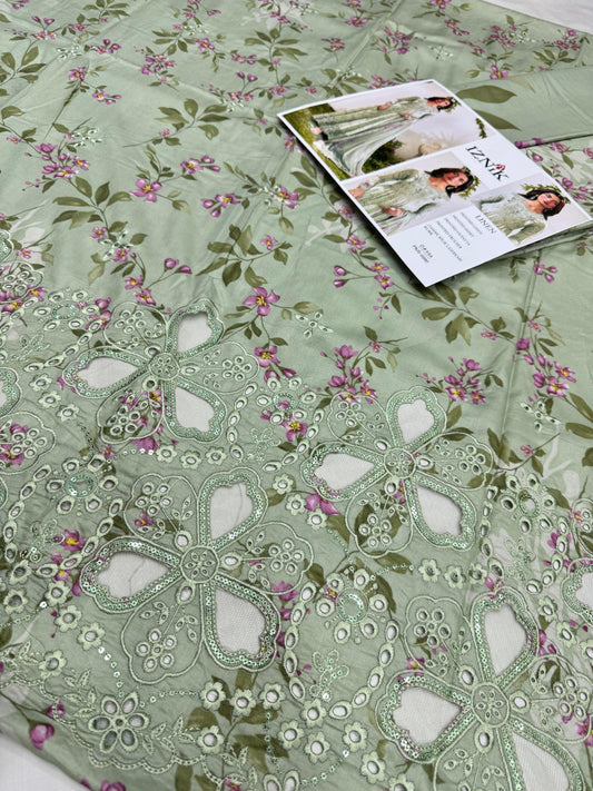 LINEN 3pc Full Embroidered