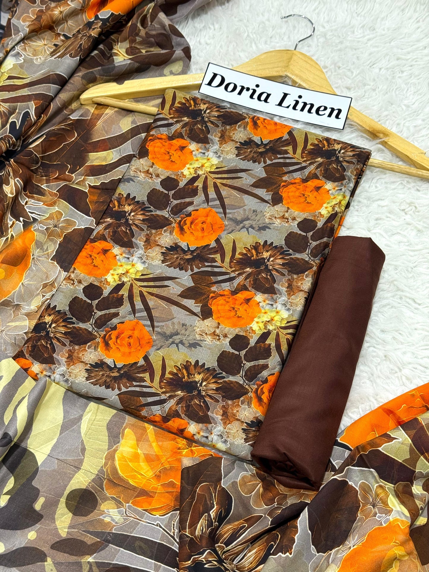 ALKARAM DORIA LINEN Digital Print 3pc 2025