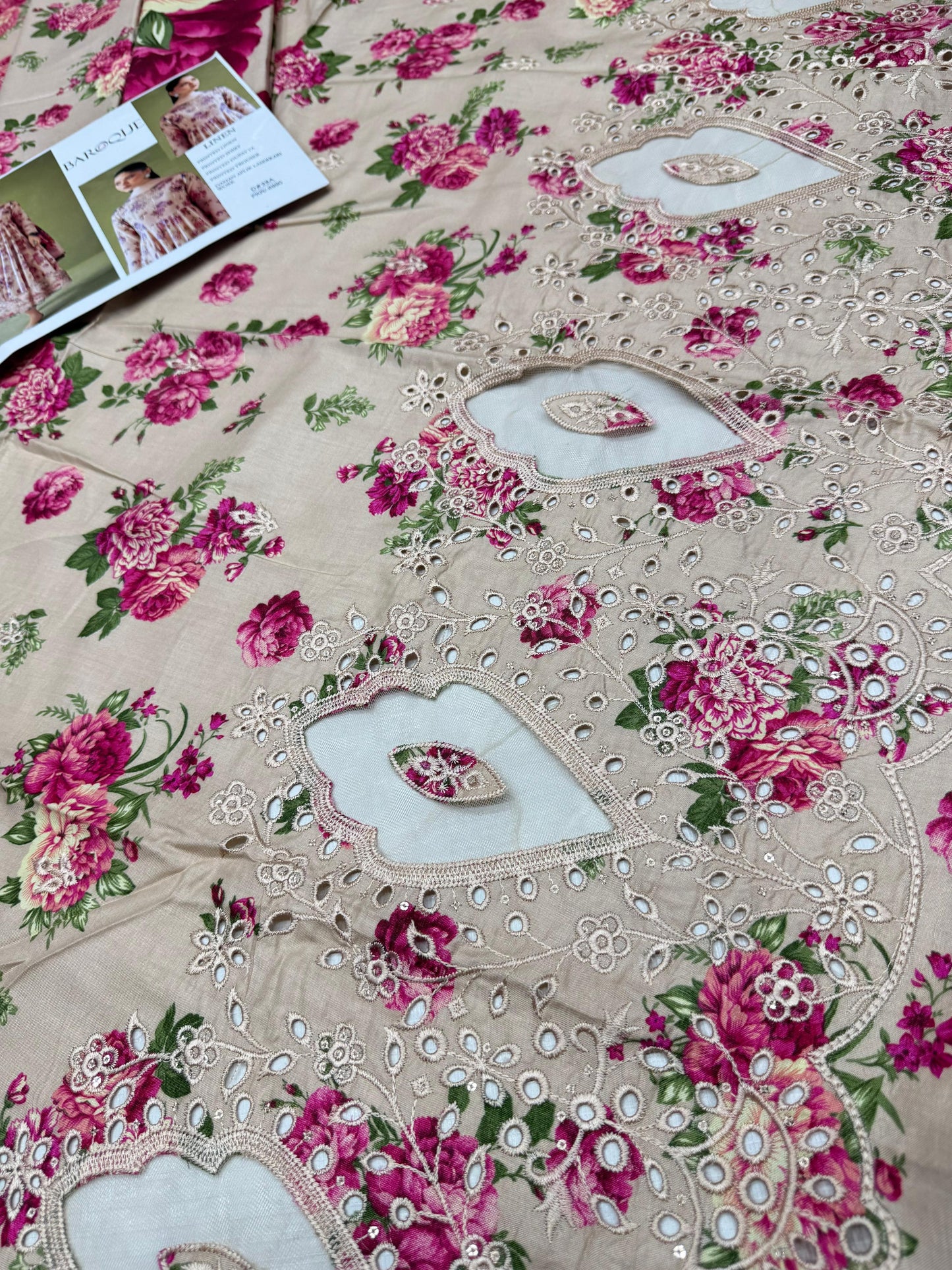 LINEN 3pc Full Embroidered