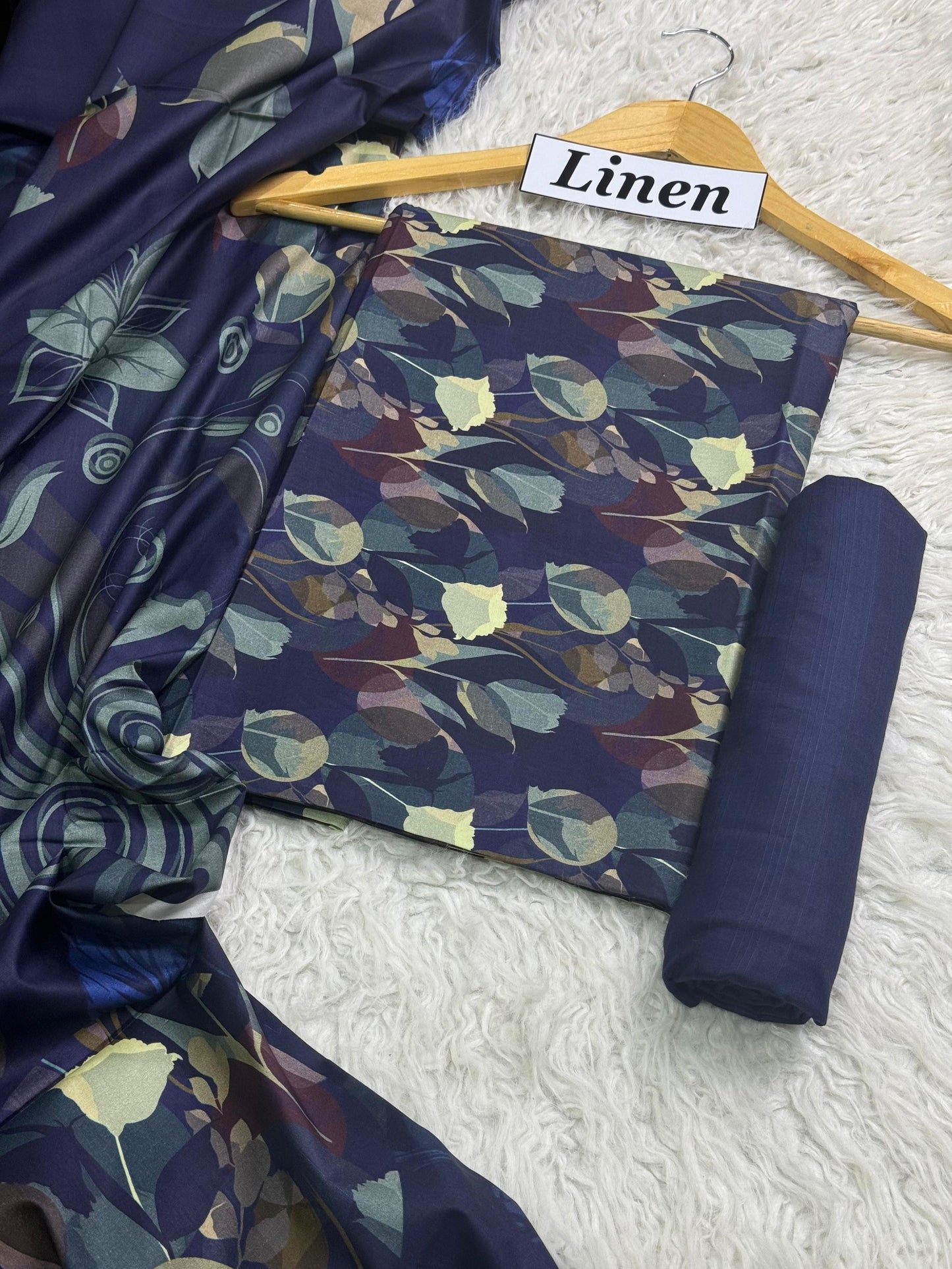 ALKARAM LINEN Digital Print 3pc 2025