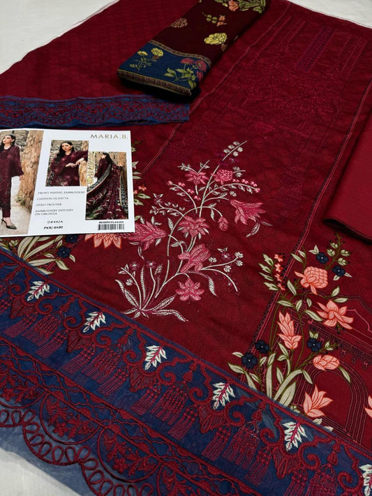 LAWN Digital Print 3pc With Patches