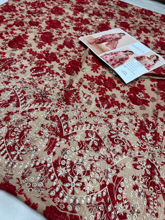 LINEN 3pc Full Embroidered