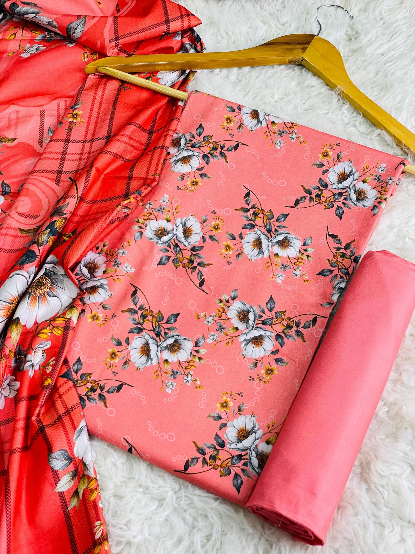 ALKARAM LINEN Digital Print 3pc 2025