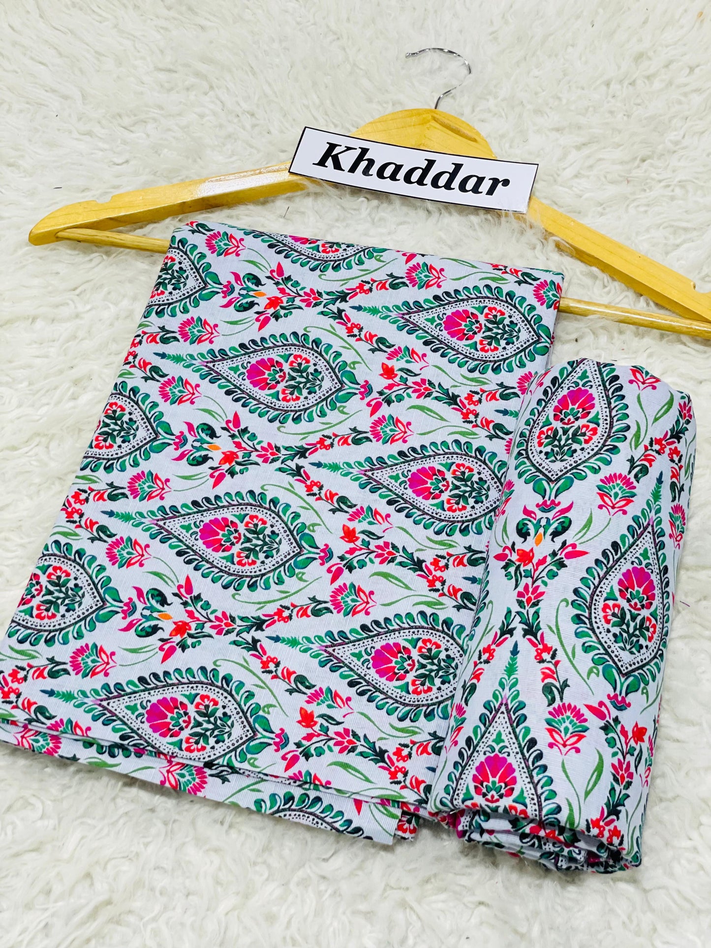 KHADDAR All Over Digital Print 2pc
