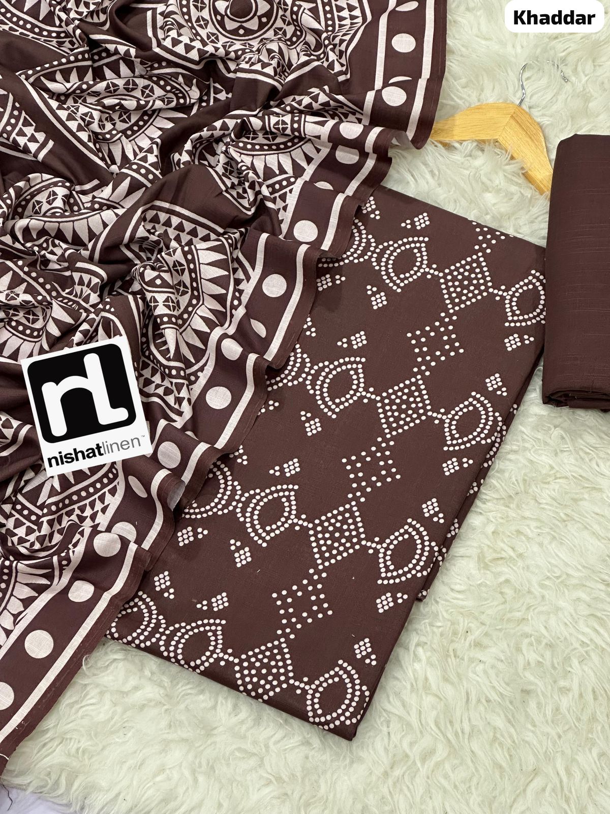 NISHAT KHADDAR Digital Print 3pc 2025