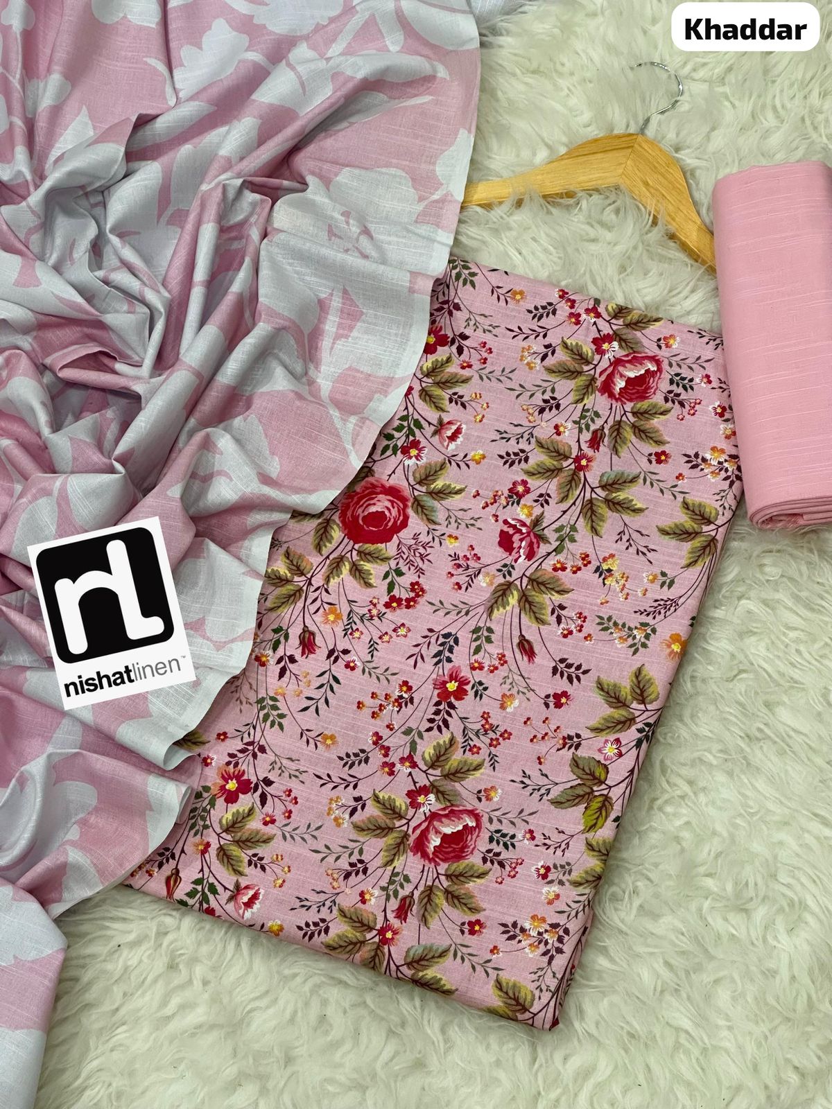 NISHAT KHADDAR Digital Print 3pc 2025