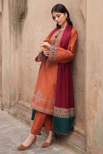 Dhanak 3PC Embroidered
