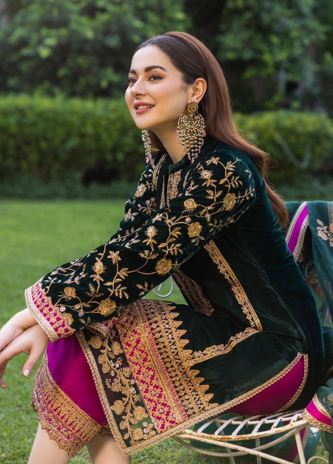VELVET MICRO EMBROIDERED SUIT