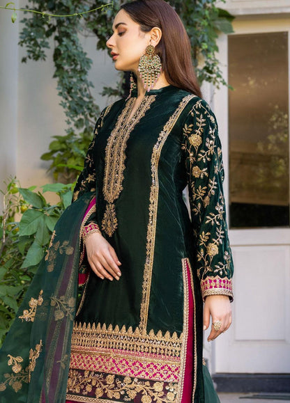VELVET MICRO EMBROIDERED SUIT