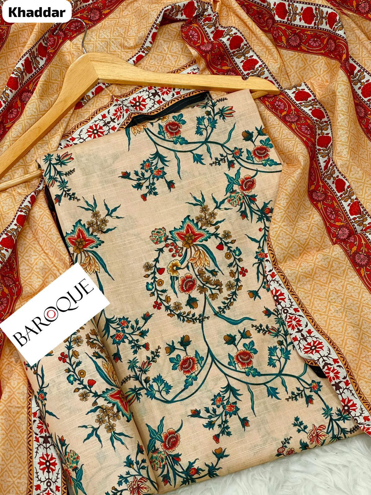 BAROQUE KHADDAR Digital Print 3pc 2025