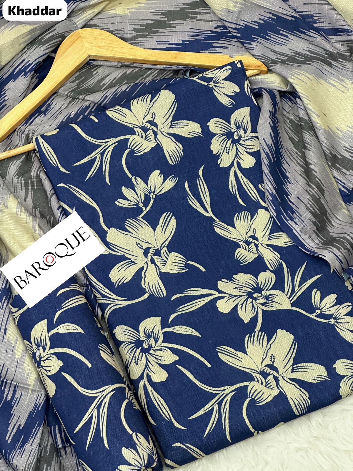 BAROQUE KHADDAR Digital Print 3pc 2025