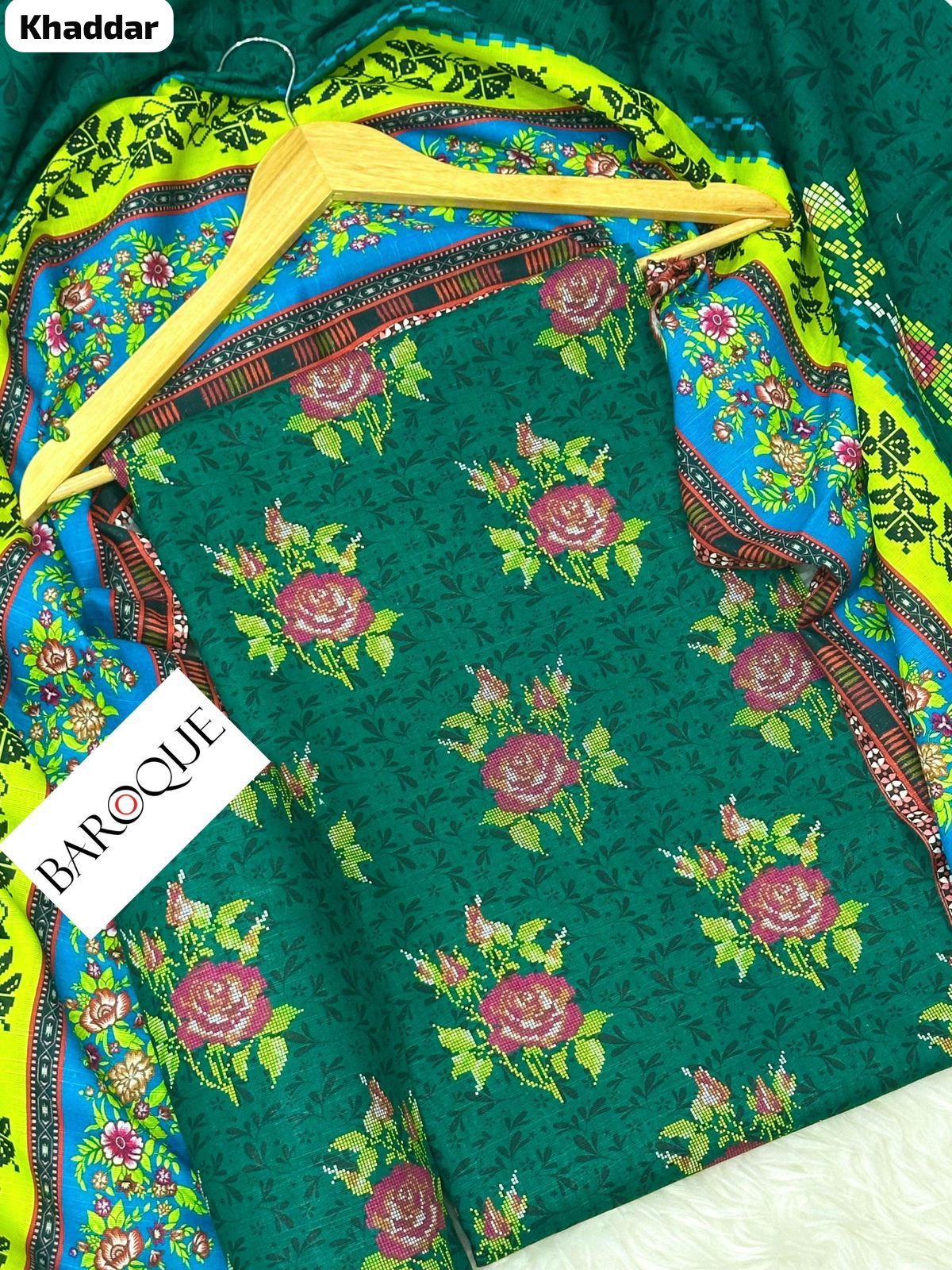BAROQUE KHADDAR Digital Print 3pc 2025