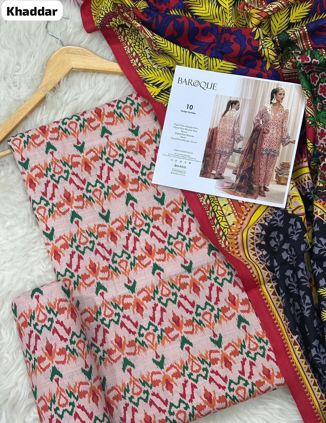 BAROQUE KHADDAR Digital Print 3pc 2025