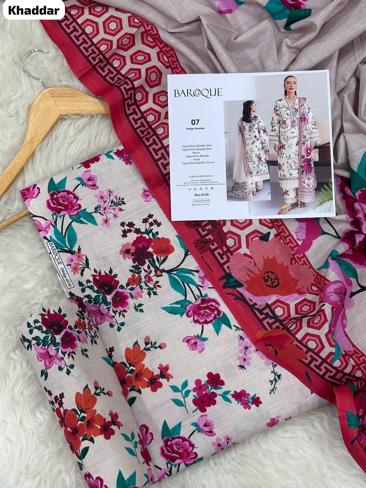 BAROQUE KHADDAR Digital Print 3pc 2025