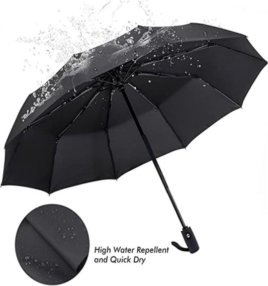 Compact Travel Umbrella With Windproof Design