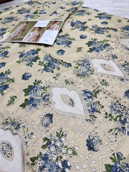 LINEN 3pc Full Embroidered