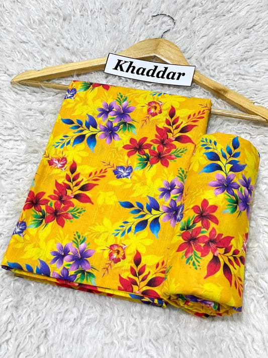 KHADDAR All Over Digital Print 2pc