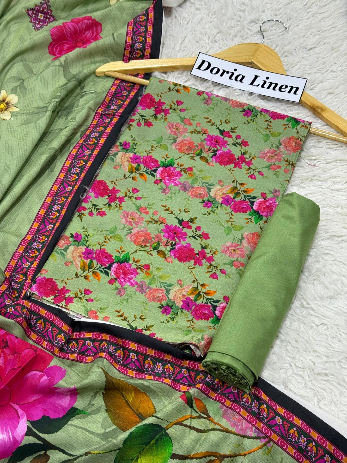 ALKARAM DORIA LINEN Digital Print 3pc 2025