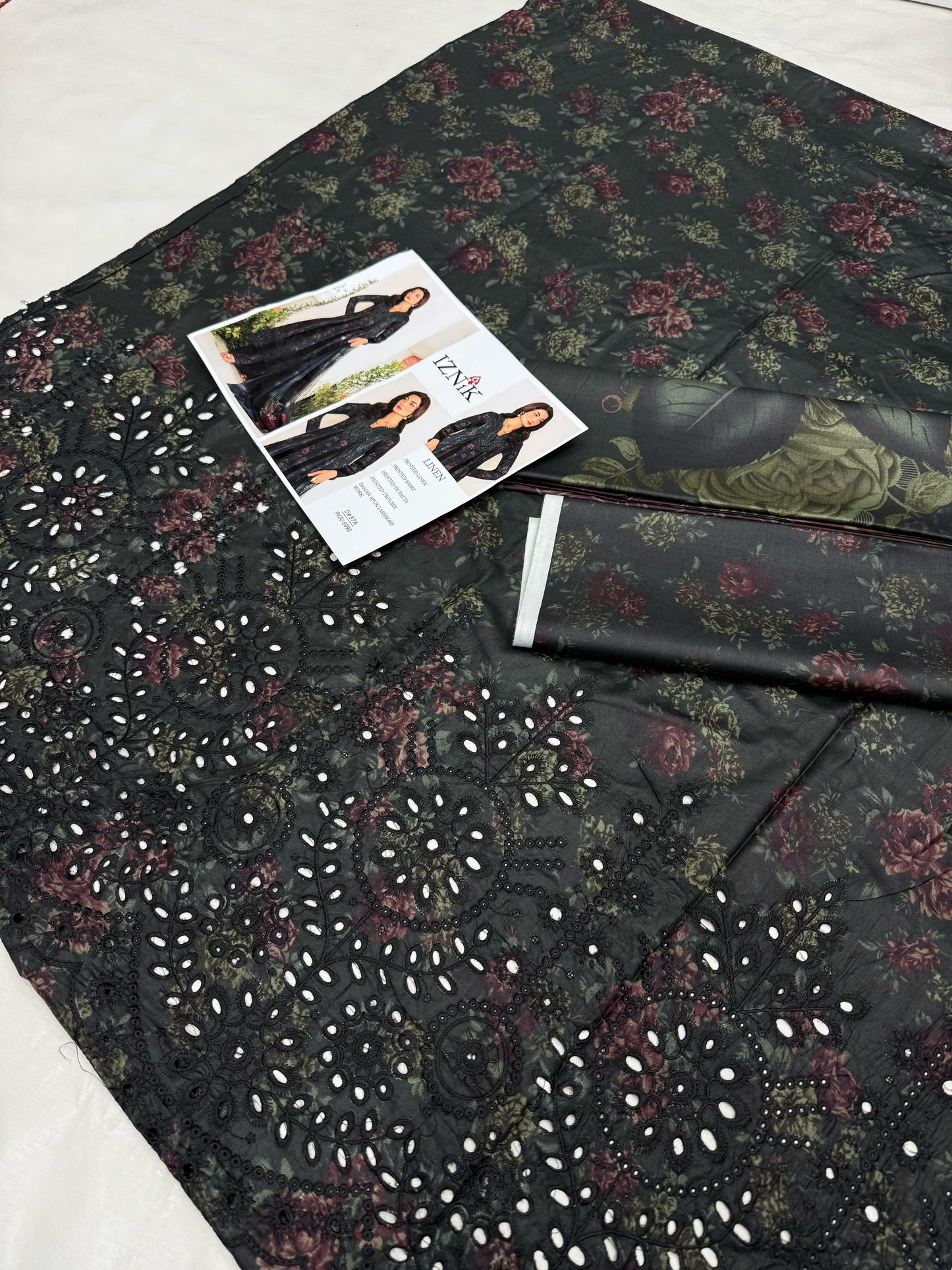 LINEN 3pc Full Embroidered