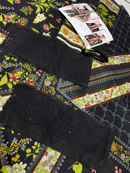 LAWN Digital Print 3pc With Patches