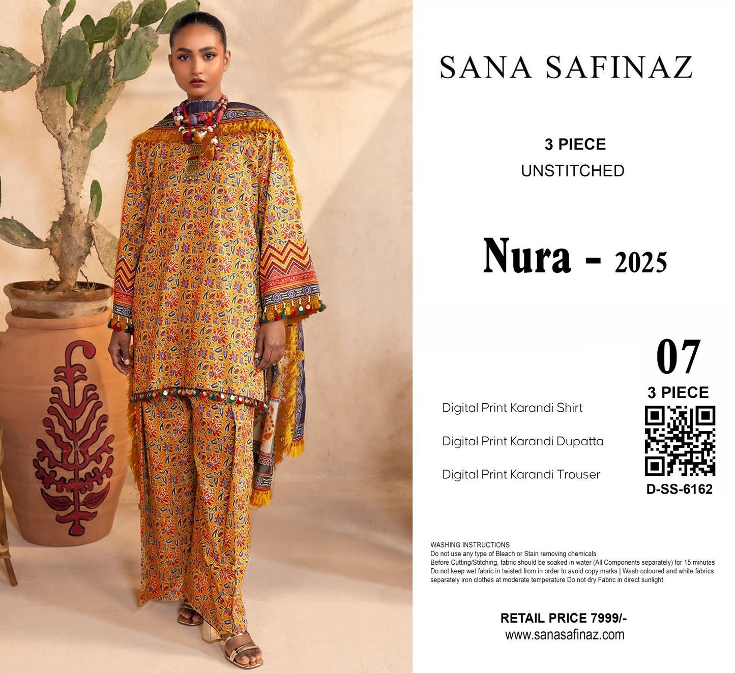 Sana Safinaz  KARANDI Digital Print 3pc