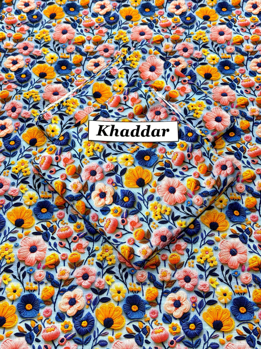KHADDAR Digital Print 2-Piece all over