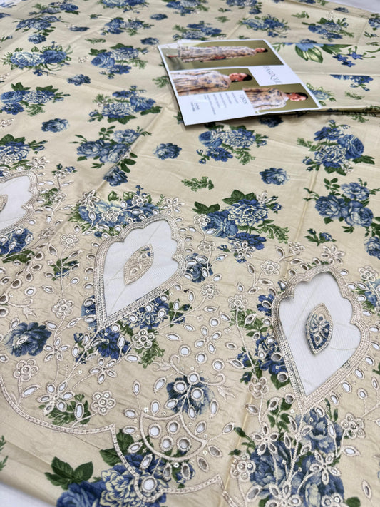 LINEN 3pc Full Embroidered