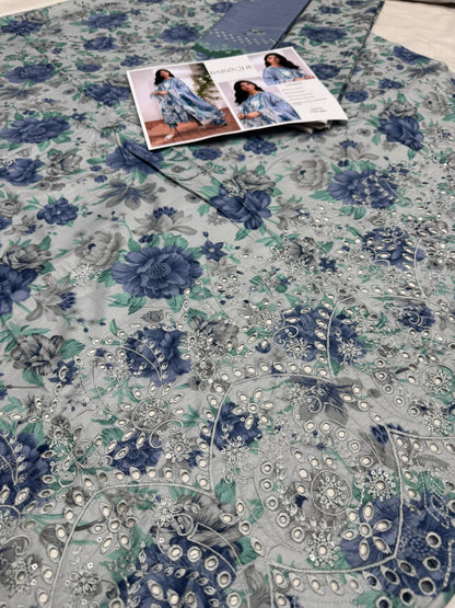 LINEN 3pc Full Embroidered