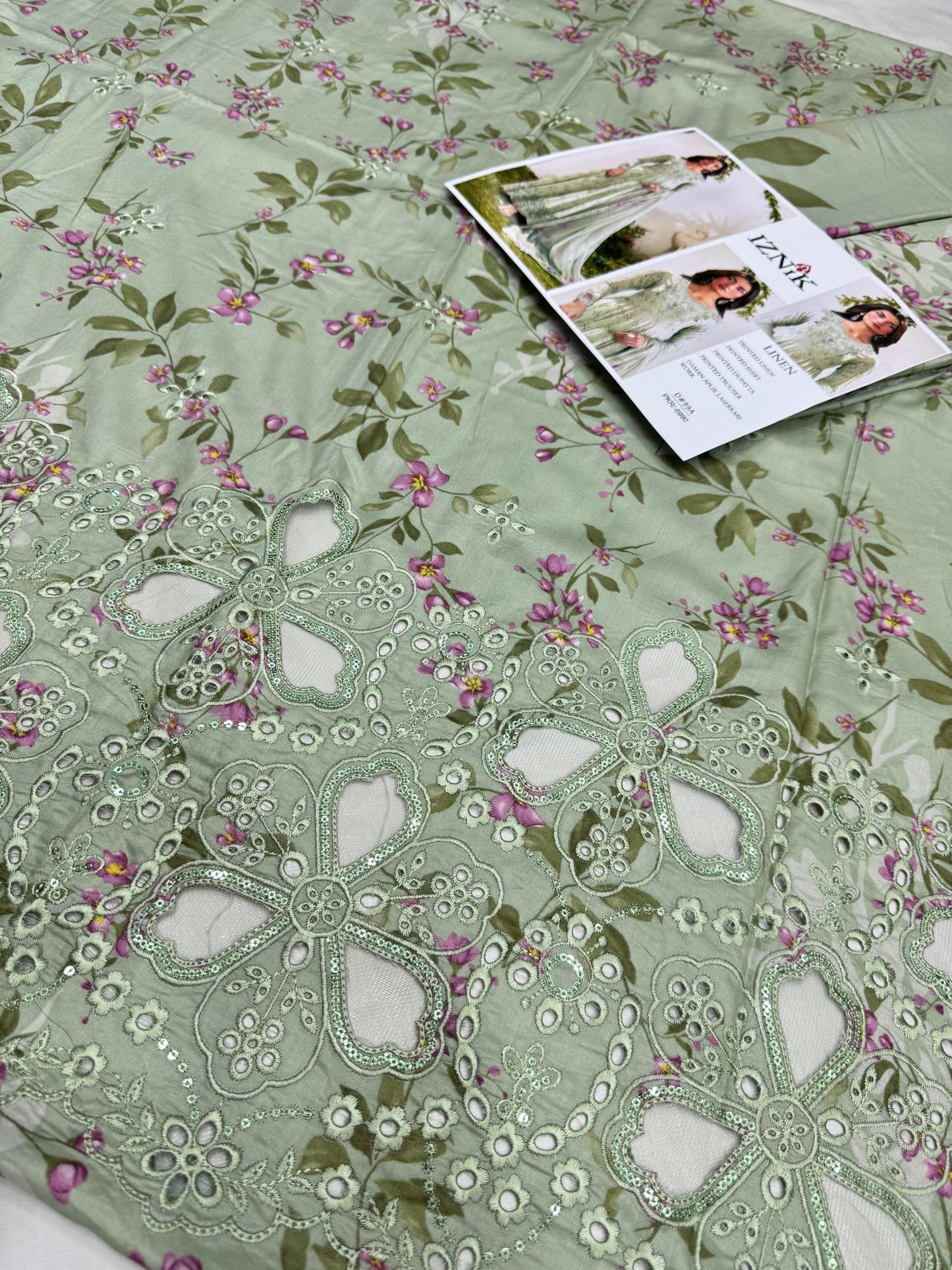 LINEN 3pc Full Embroidered