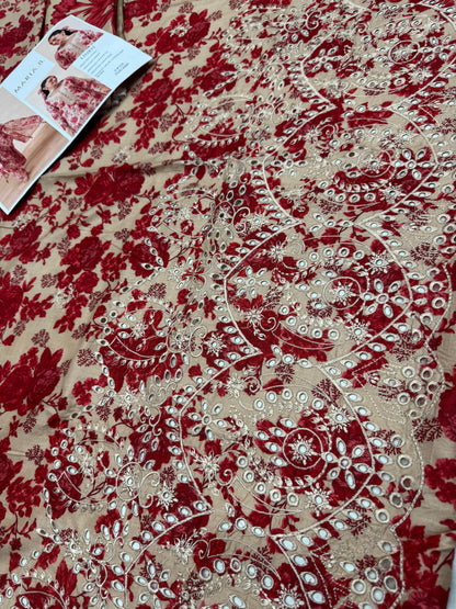 LINEN 3pc Full Embroidered