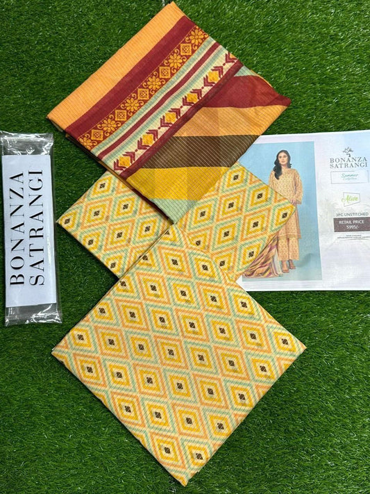 Bonanza LAWN Digital Print 3pc 2025