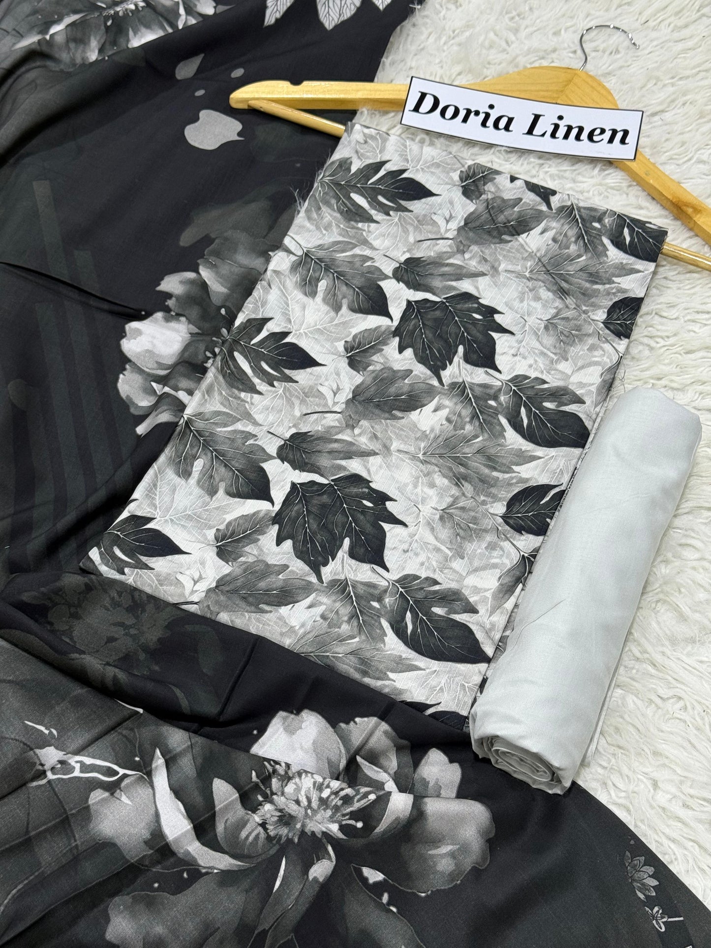 ALKARAM DORIA LINEN Digital Print 3pc 2025