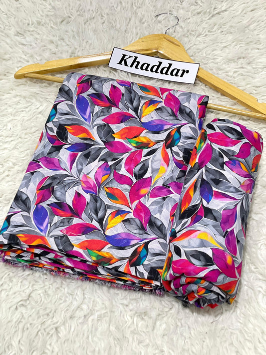 KHADDAR All Over Digital Print 2pc