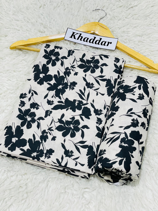KHADDAR All Over Digital Print 2pc