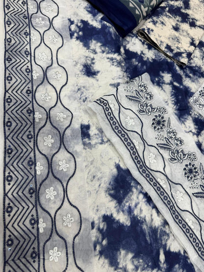 LAWN Digital Print 3pc With Patches