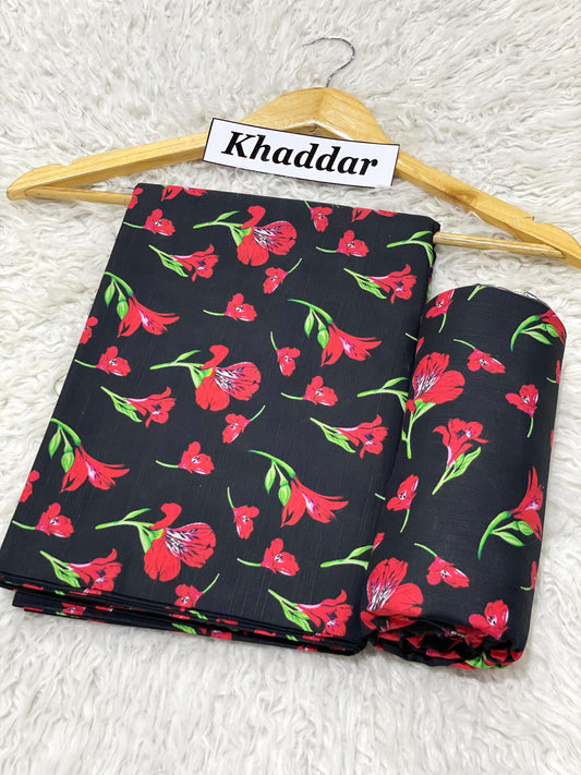 KHADDAR All Over Digital Print 2pc
