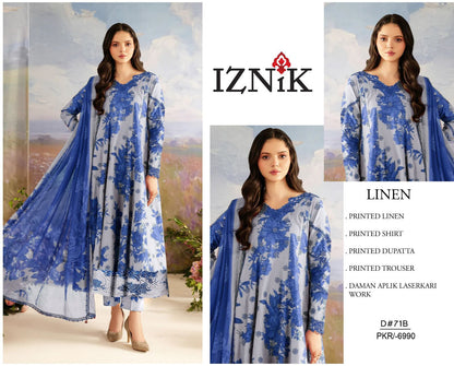 LINEN 3pc Full Embroidered