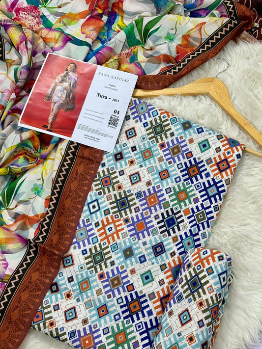 Sana Safinaz  KARANDI Digital Print 3pc