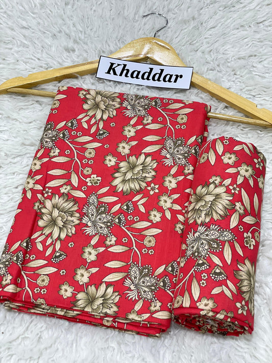 KHADDAR All Over Digital Print 2pc