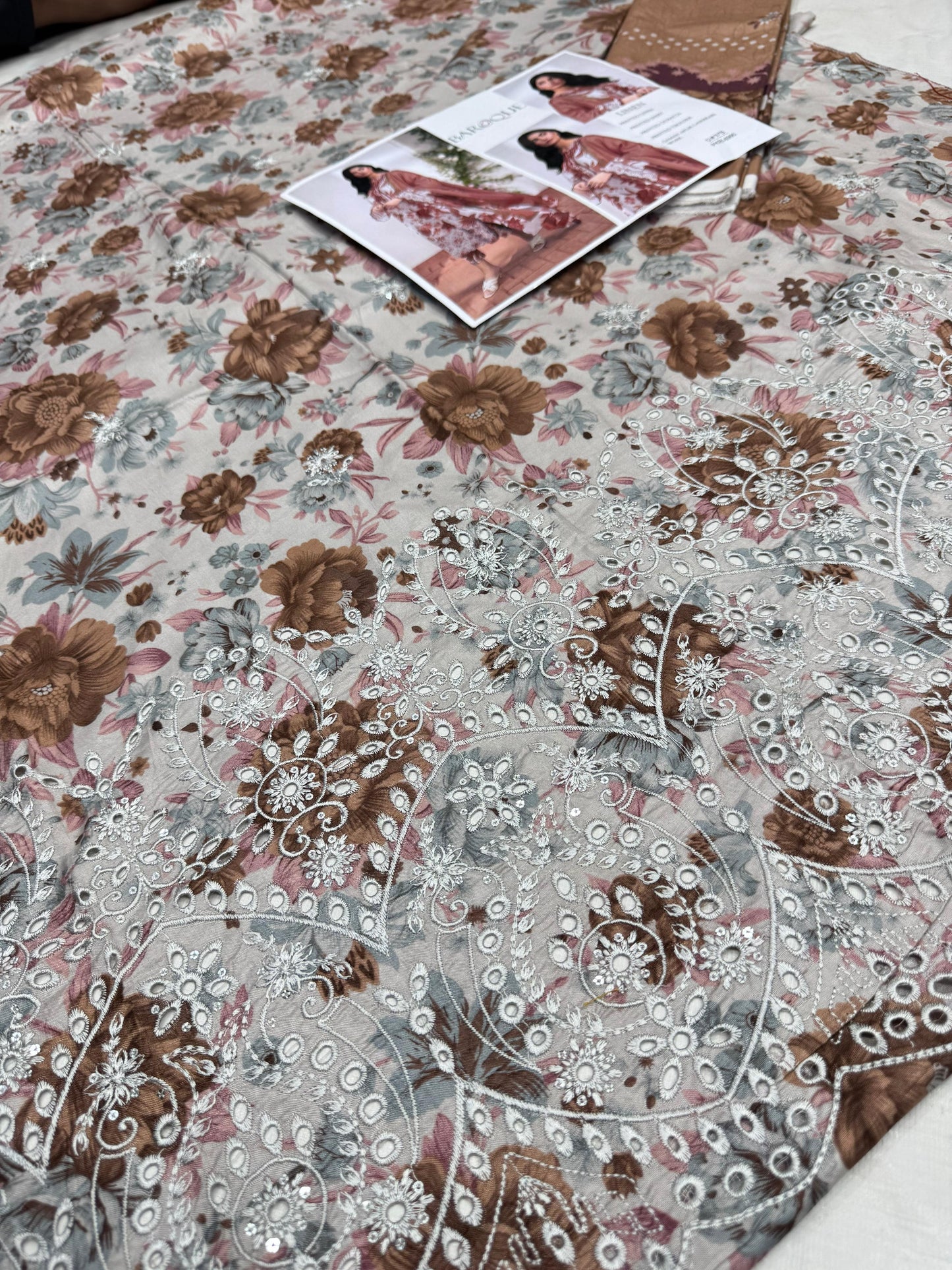 LINEN 3pc Full Embroidered