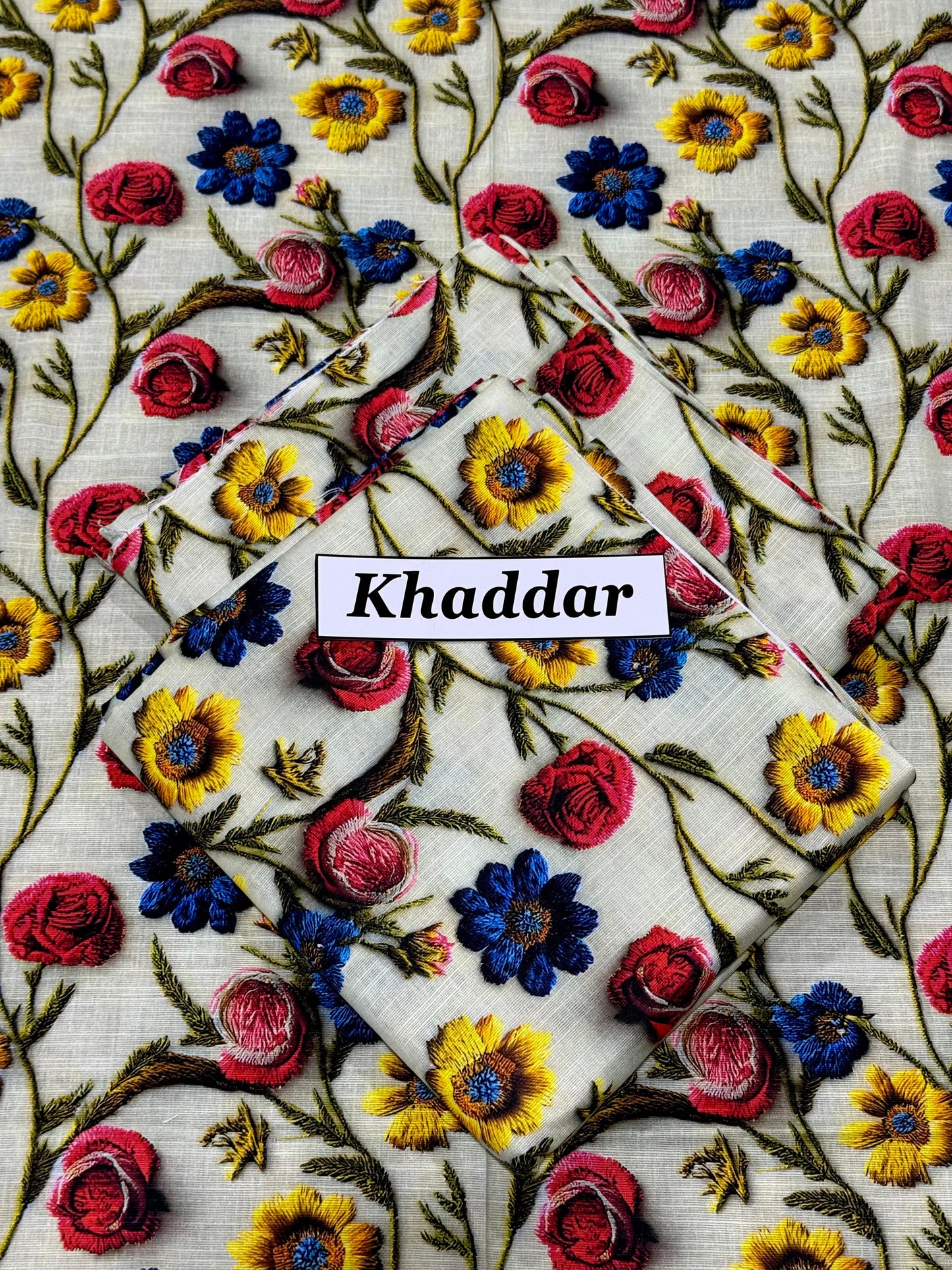 KHADDAR Digital Print 2-Piece all over