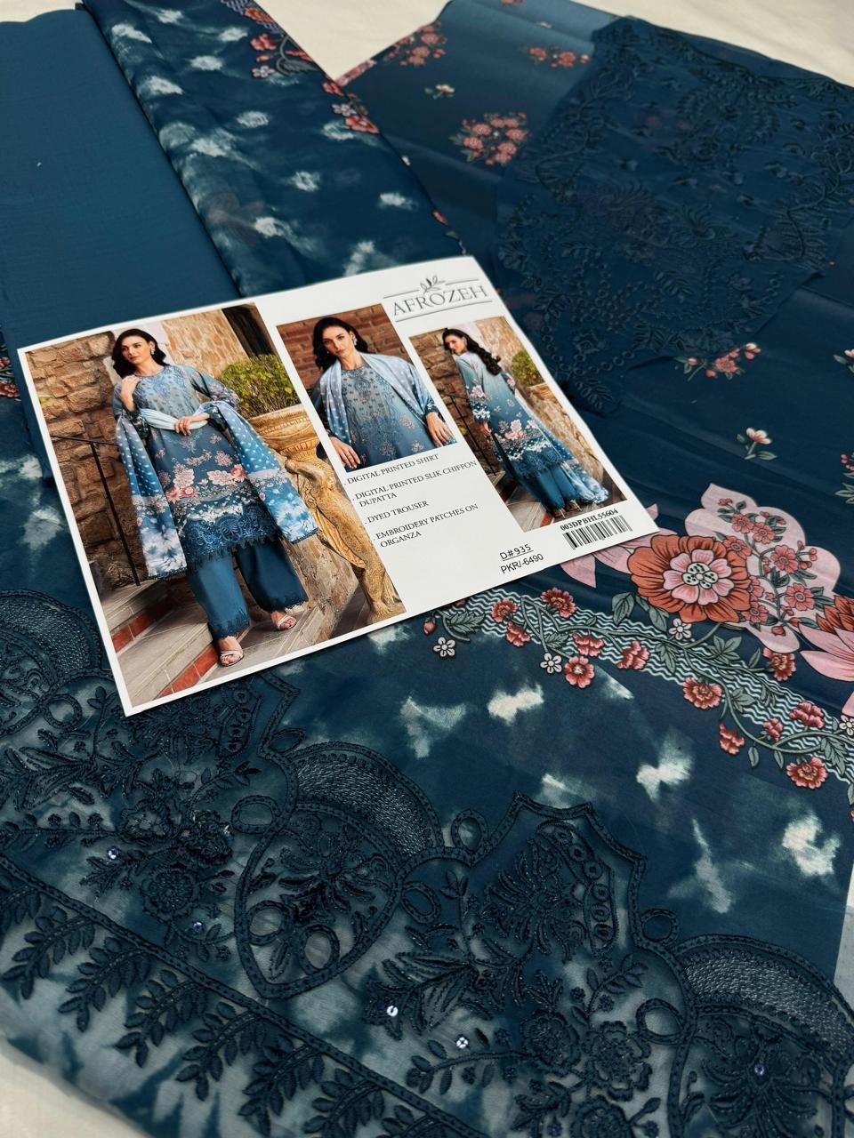 LAWN Digital Print 3pc With Patches