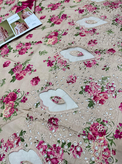 LINEN 3pc Full Embroidered