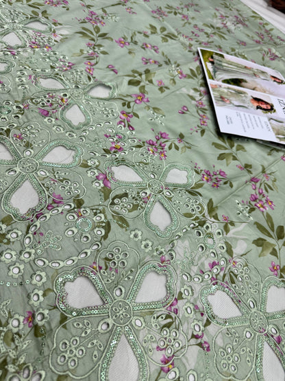 LINEN 3pc Full Embroidered