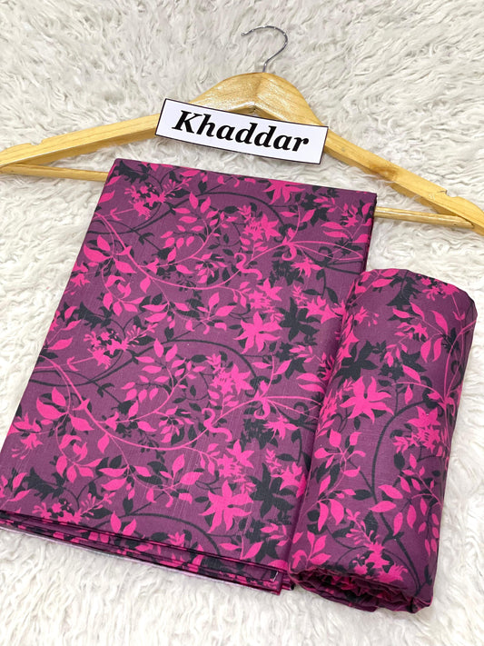 KHADDAR All Over Digital Print 2pc