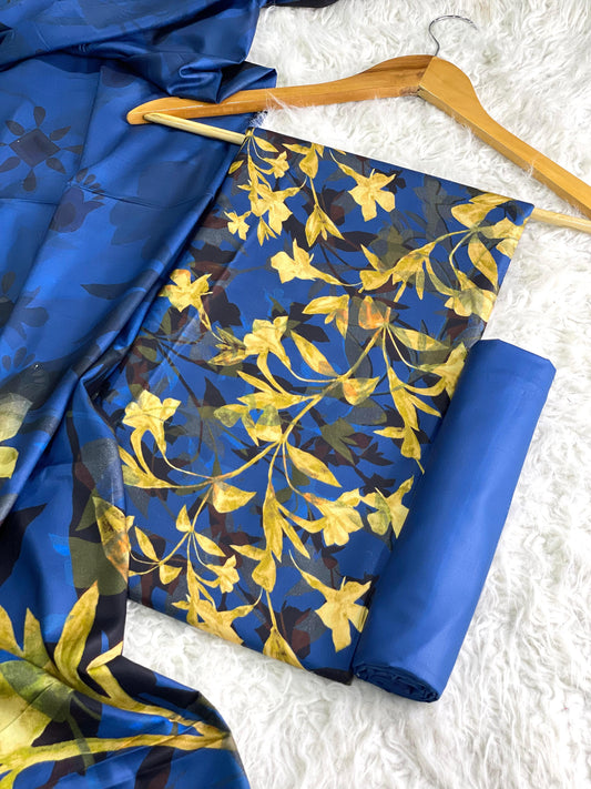 ALKARAM LINEN Digital Print 3pc 2025